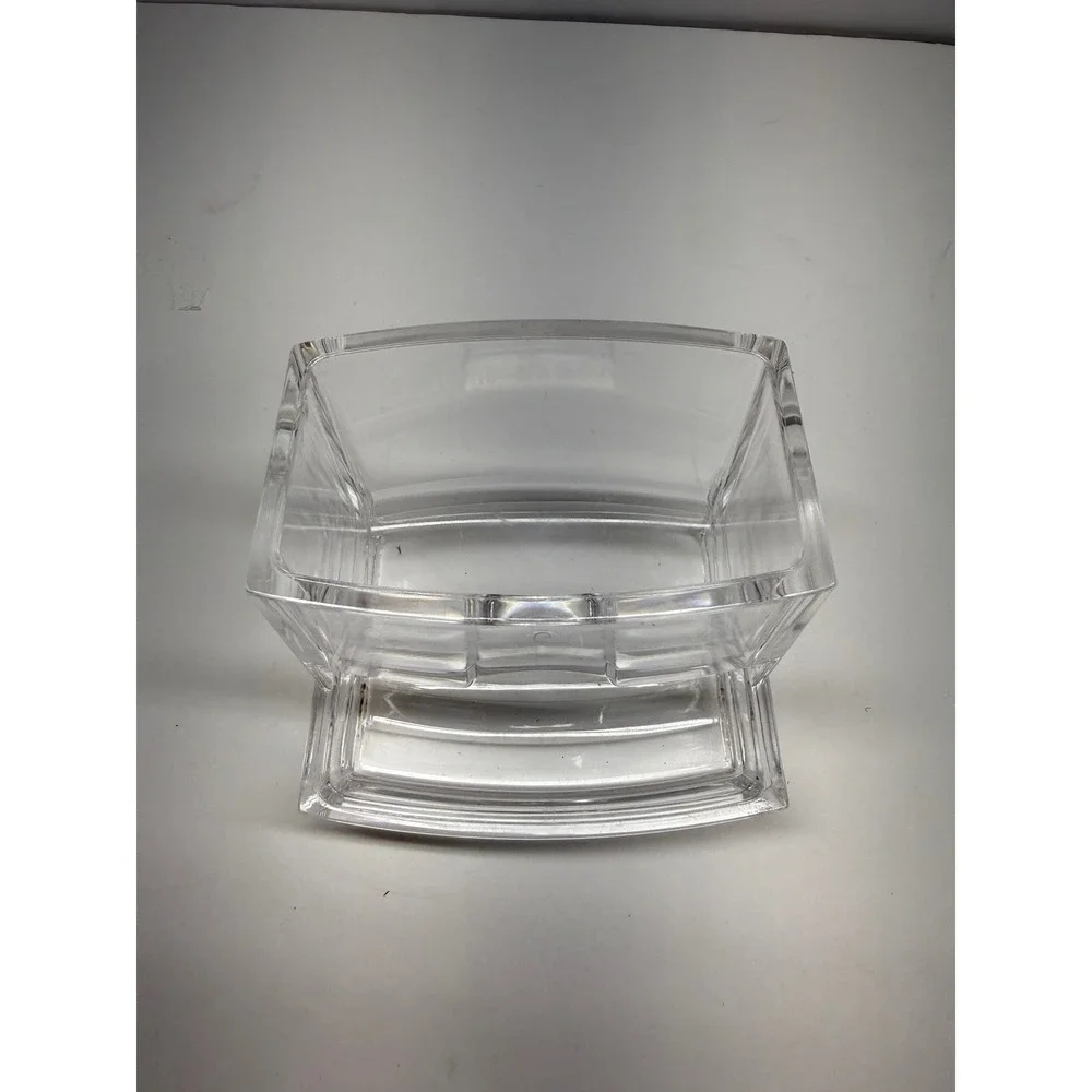 Clear Acrylic Cotton Swab Dispenser Gravity Fed Q-Tip Holder Vanity Organizer